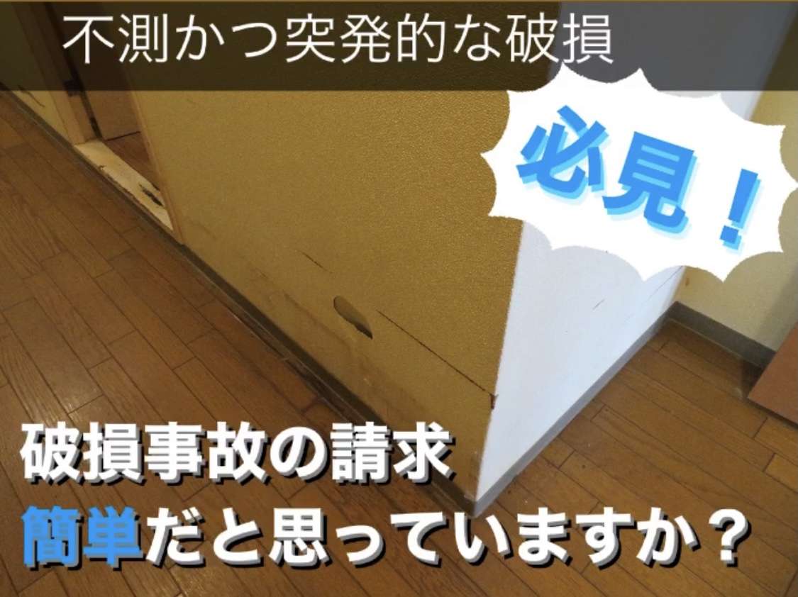 万能ではない?不測かつ突発的な破損を詳しく説明